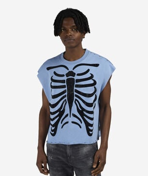 Skeleton Terry Muscle Tee