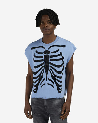 Skeleton Terry Muscle Tee