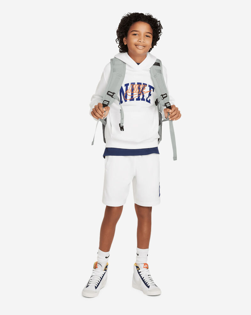 Nike Grade School NSW Club+ Connect Pullover Hoodie FZ1403-100 White 3