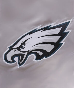 Philadelphia Eagles Big Logo No Fill Satin Jacket