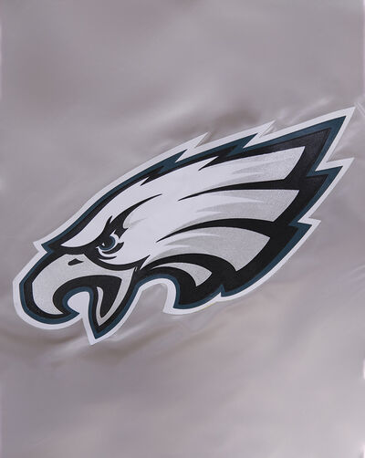 Philadelphia Eagles Big Logo No Fill Satin Jacket