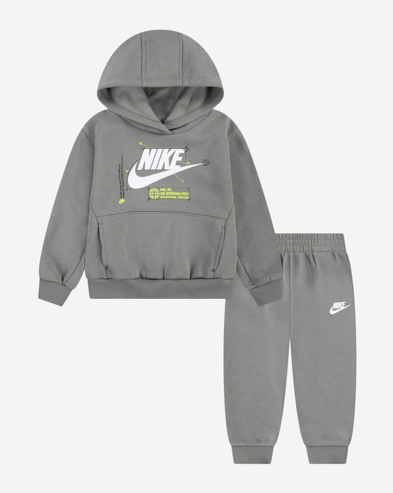Nike Boys' NSW Futura Pullover Pant Set 76M350-G3F Grey 1