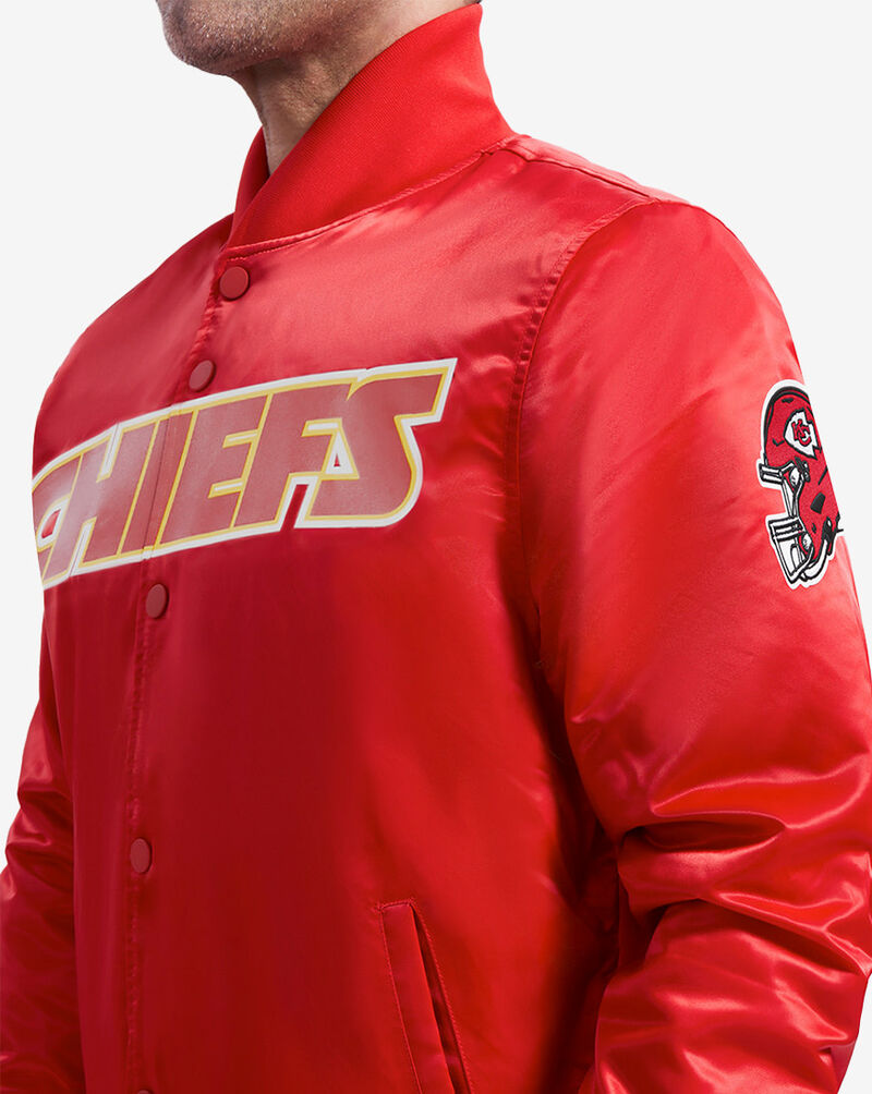 PRO STANDARD Kansas City Chiefs Big Logo Satin Jacket FKC6410196-RED Red 3