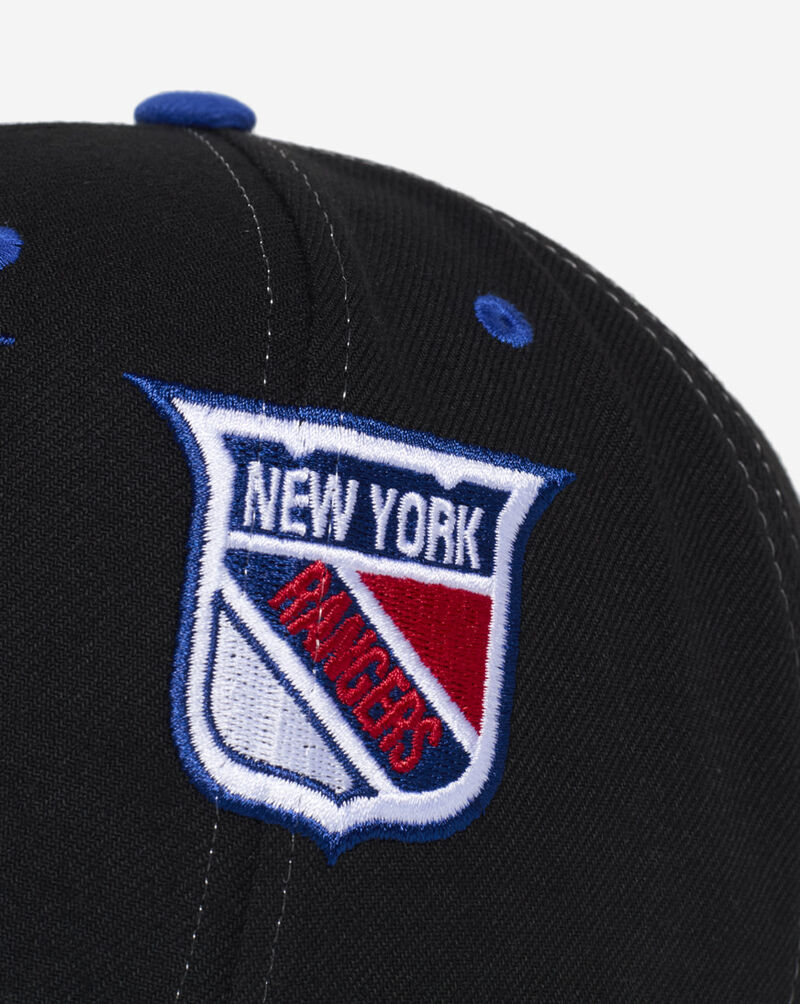 Mitchell  Ness New York Rangers Vintage Overbite Pro Snapback Hat HHSS7312-NYAYYPPPBLCK Black 2
