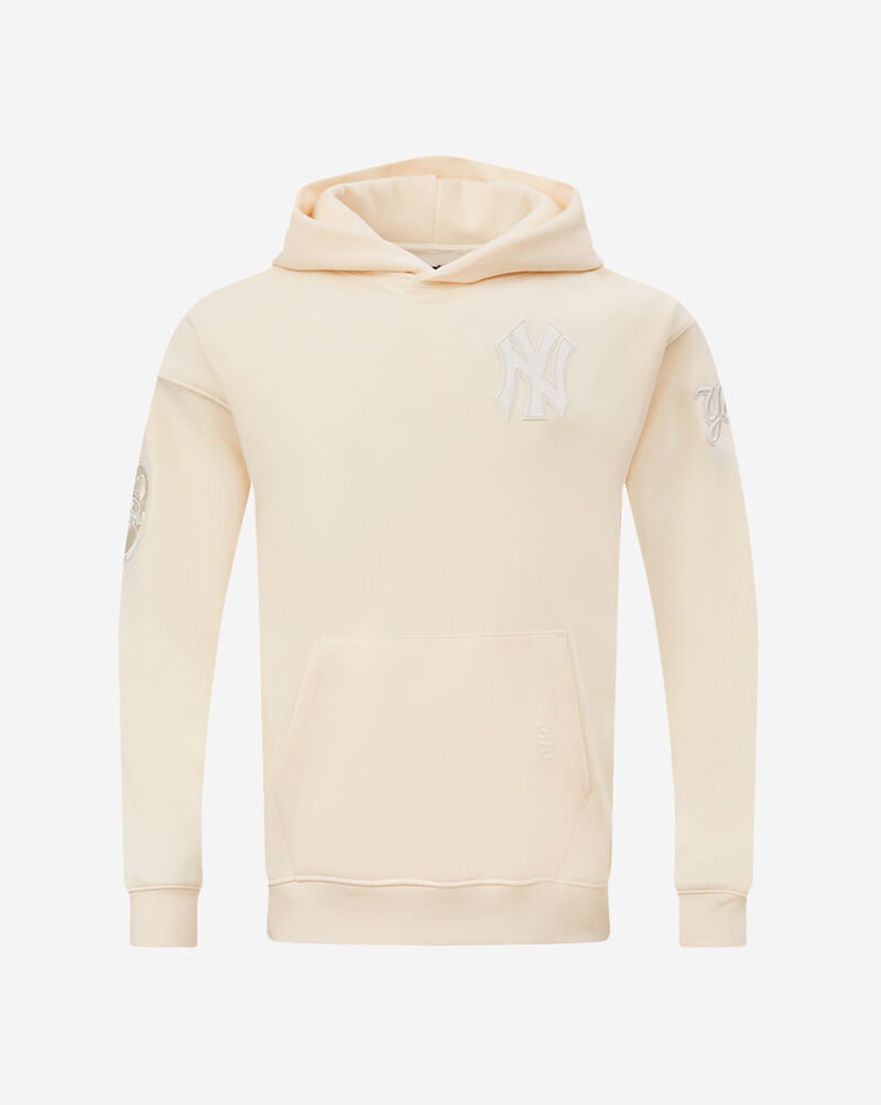 PRO STANDARD New York Yankees Neutral Drop Shoulder Fleece Pullover Hoodie LNY536852-EGG cream 1