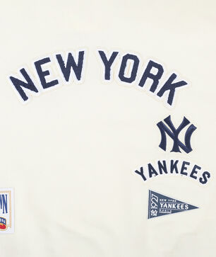 Big Girls' New York Yankees Retro Classic Rib Fleece Crewneck