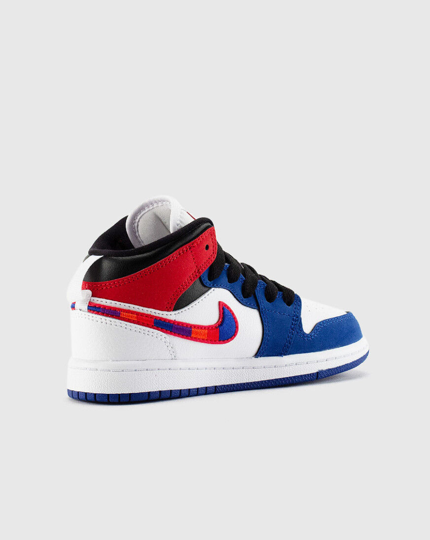 jordan 1 mid se blue and red