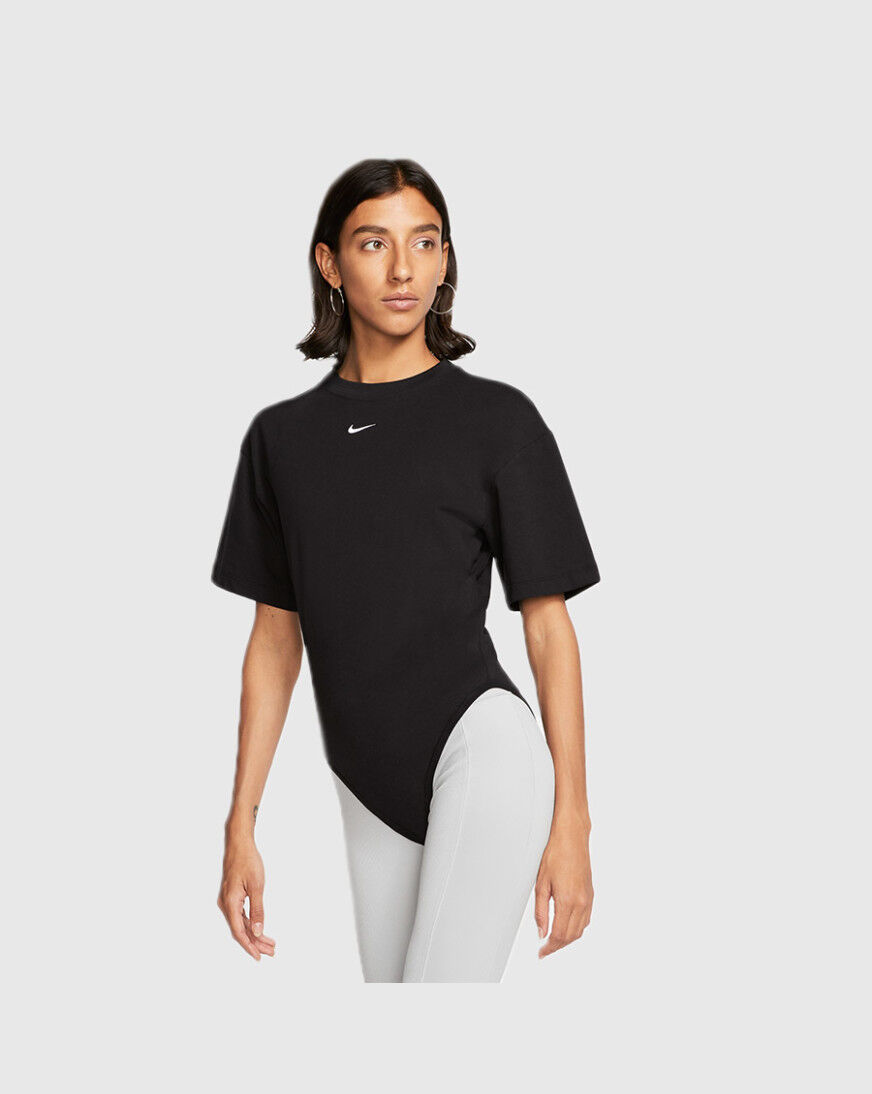 Nike black short sleeve bodysuit Clearance