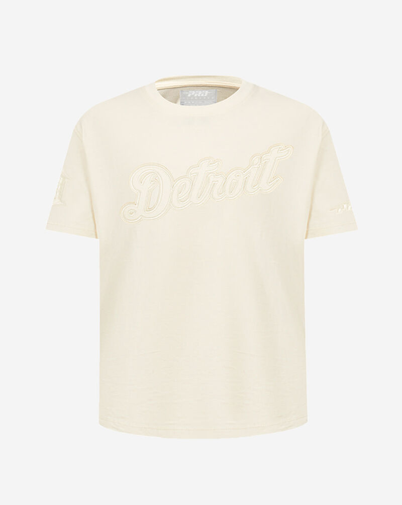 PRO STANDARD Big Girls' Detroit Tigers Neutral Boxy Tee LDTBA314937-EGG cream 1