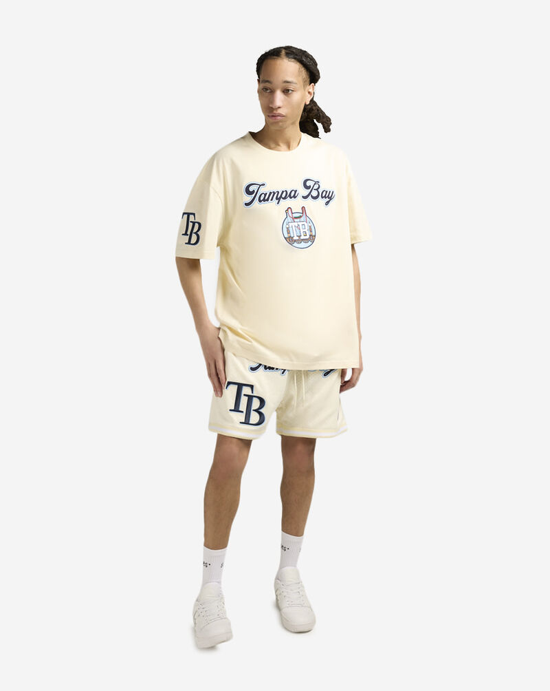PRO STANDARD Tampa Bay Rays Area Code Mesh Shorts LTB3314738-EGG White 4