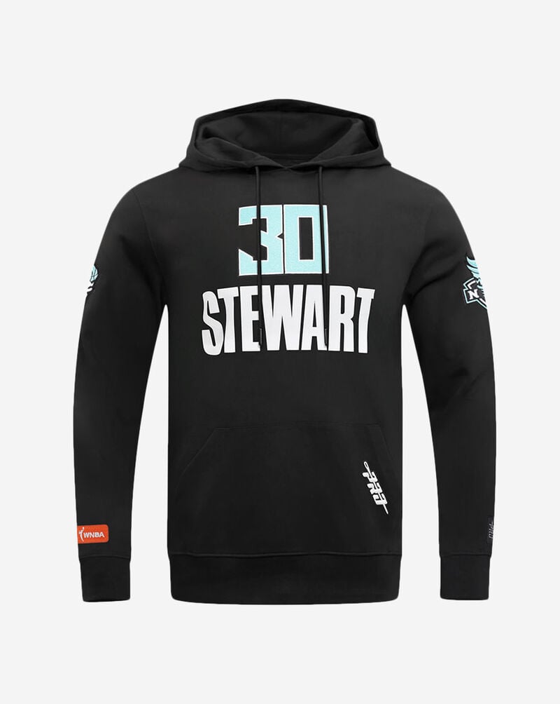 PRO STANDARD New York Liberty Breanna Stewart #30 Classic Player Pullover Hoodie WNL570300-BLK Black 1