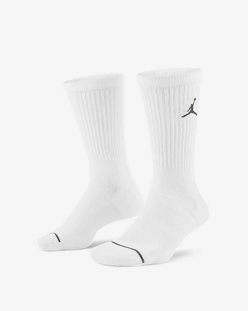 Jordan Jumpman Crew 3 Pack Socks SX5545-100 White 1