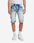 Luxe Wash Front Panel Denim Shorts