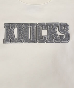 New York Knicks Reverse French Terry Drop Shoulder Fleece Crewneck