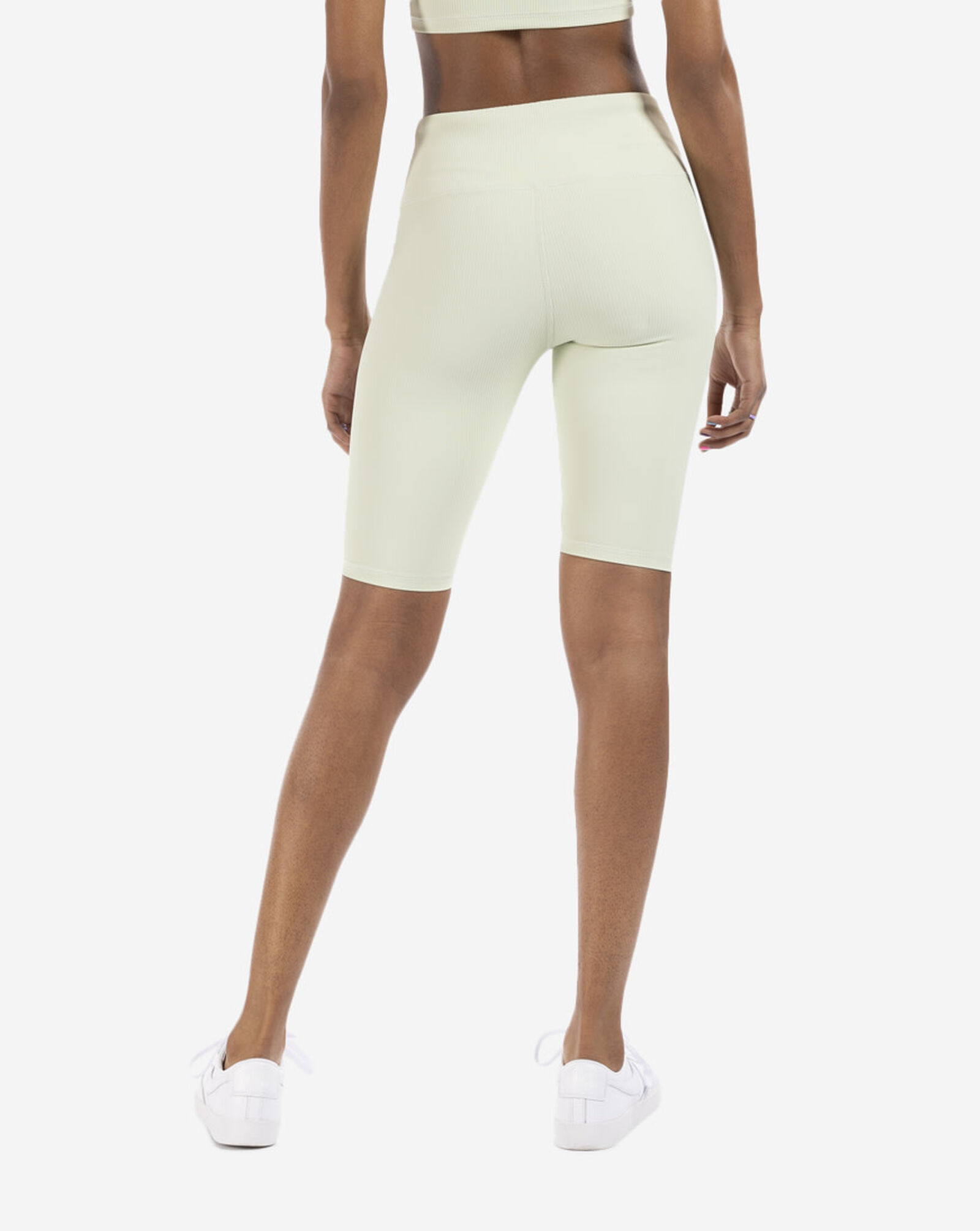 Shop Allure Ribbed Biker Shorts 1B512PASTELGREEN green SNIPES USA