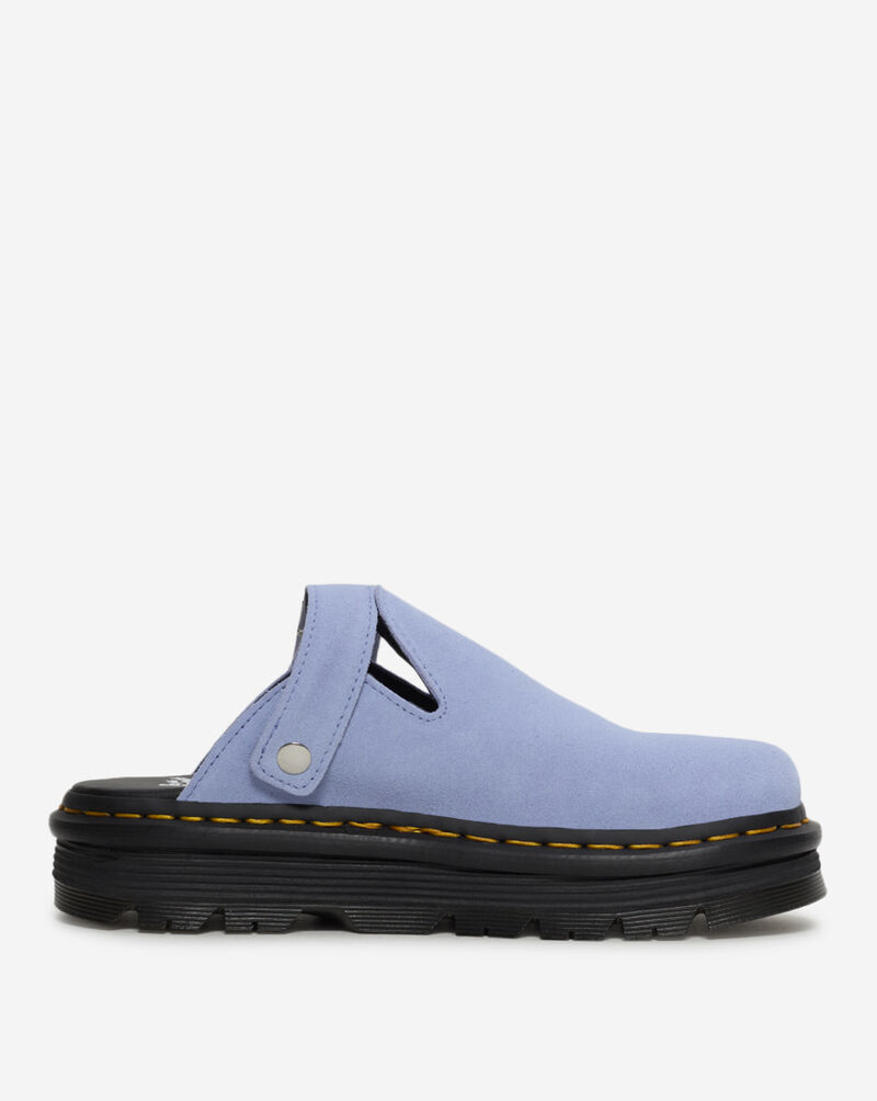 Dr. Martens Zebzag Suede Slingback Platform Mules 31937402 Blue 4