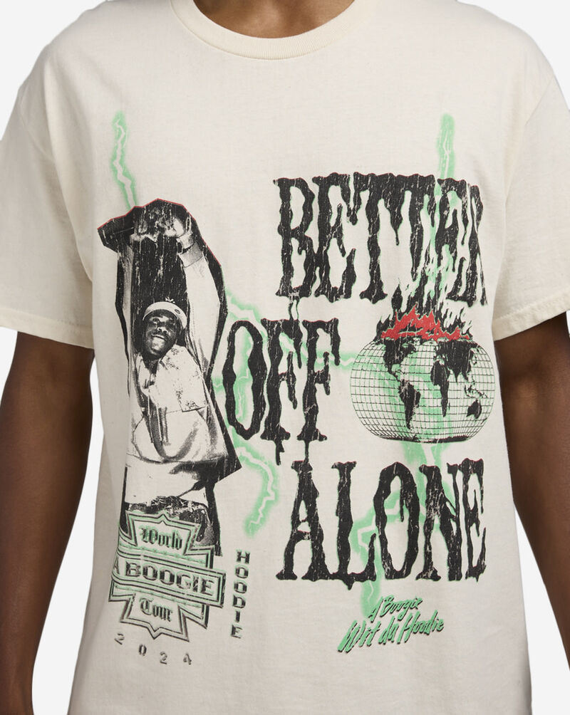 Graphic Tees Better Off Alone Tee BWH148208 White 3