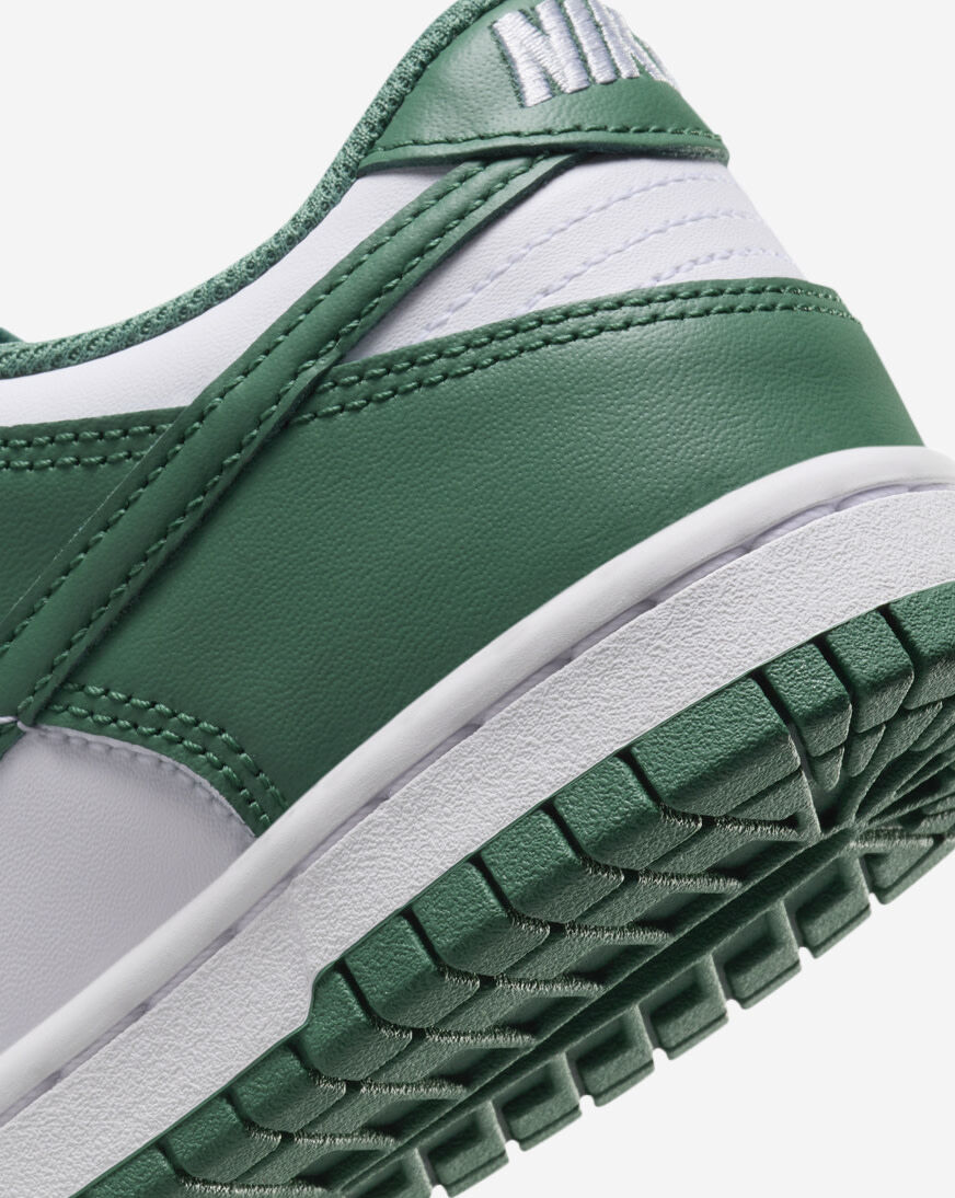 Shop Nike Grade School Dunk Low HF4798-100 green | SNIPES USA