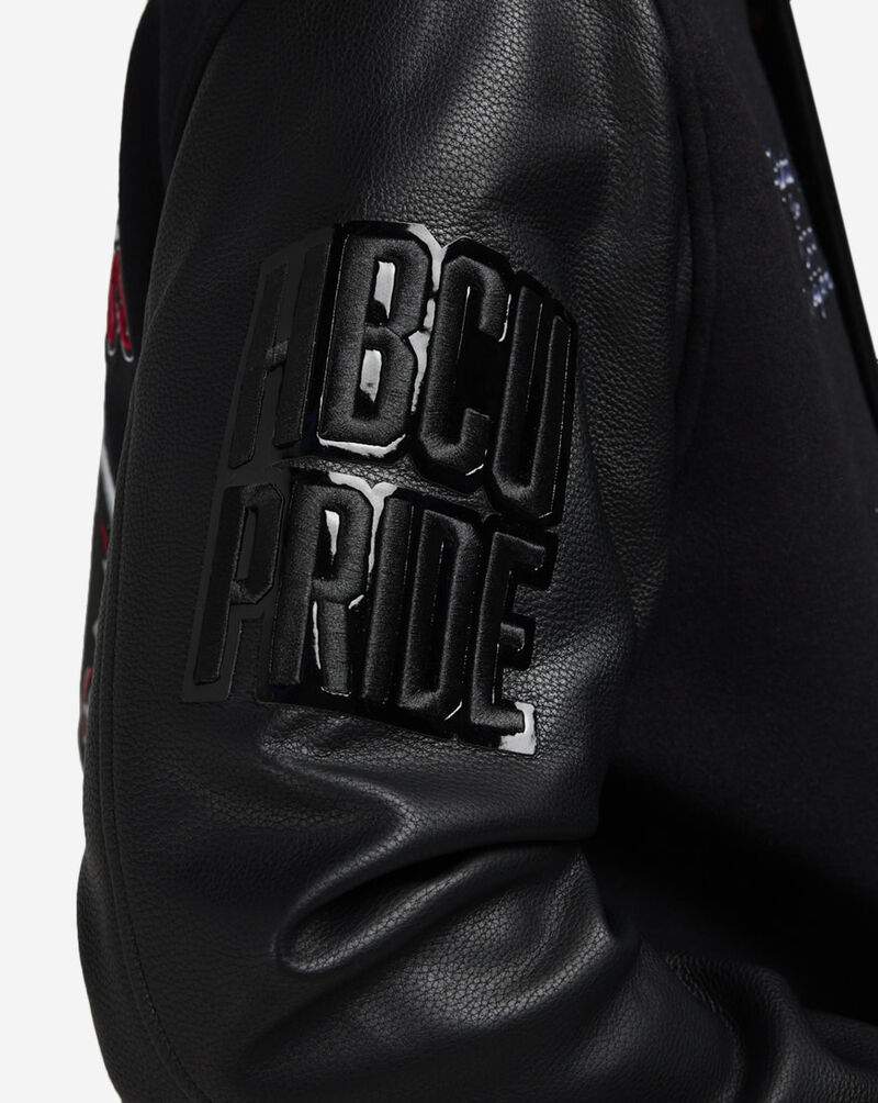 PRO STANDARD vintage varsity rib wool varsity jacket CCK671728-BRK Black 4