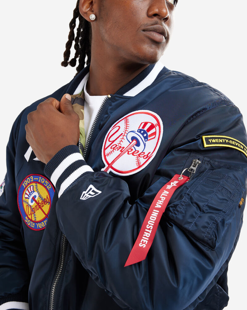 New Era New York Yankees Alpha Industries MA-1 Bomber Jacket 13026014 Black 5
