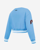 Big Girls' Philadelphia Phillies Retro Classic Rib Fleece Crewneck