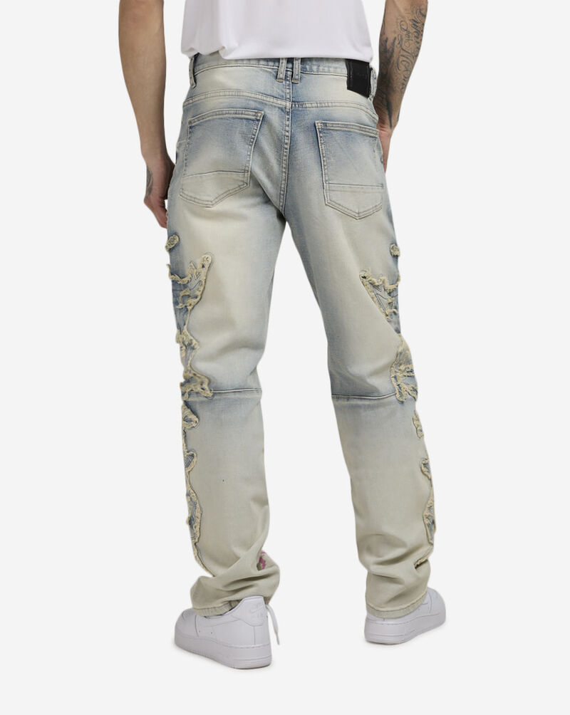 Smoke Rise Dystopia Flame Jean JP25126SN-BLU Blue 2