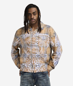 Grandeur Plaid Long Sleeve Woven Shirt