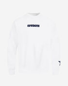 PRO STANDARD Dallas Cowboys Wingspam Drop Shoulder  Fleece Crewneck FDC5410636-WHT White 1