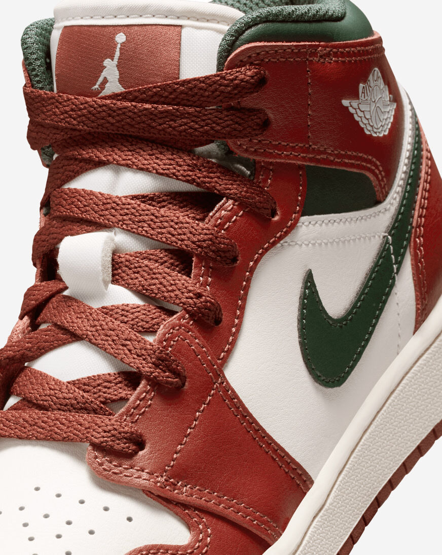 25cm　ナイキ　スニーカー　エア ジョーダン 1 ミッド　DQ8423-105 Shop Jordan Big Kids' Air Jordan 1 Mid DQ8423-105 red | SNIPES USA