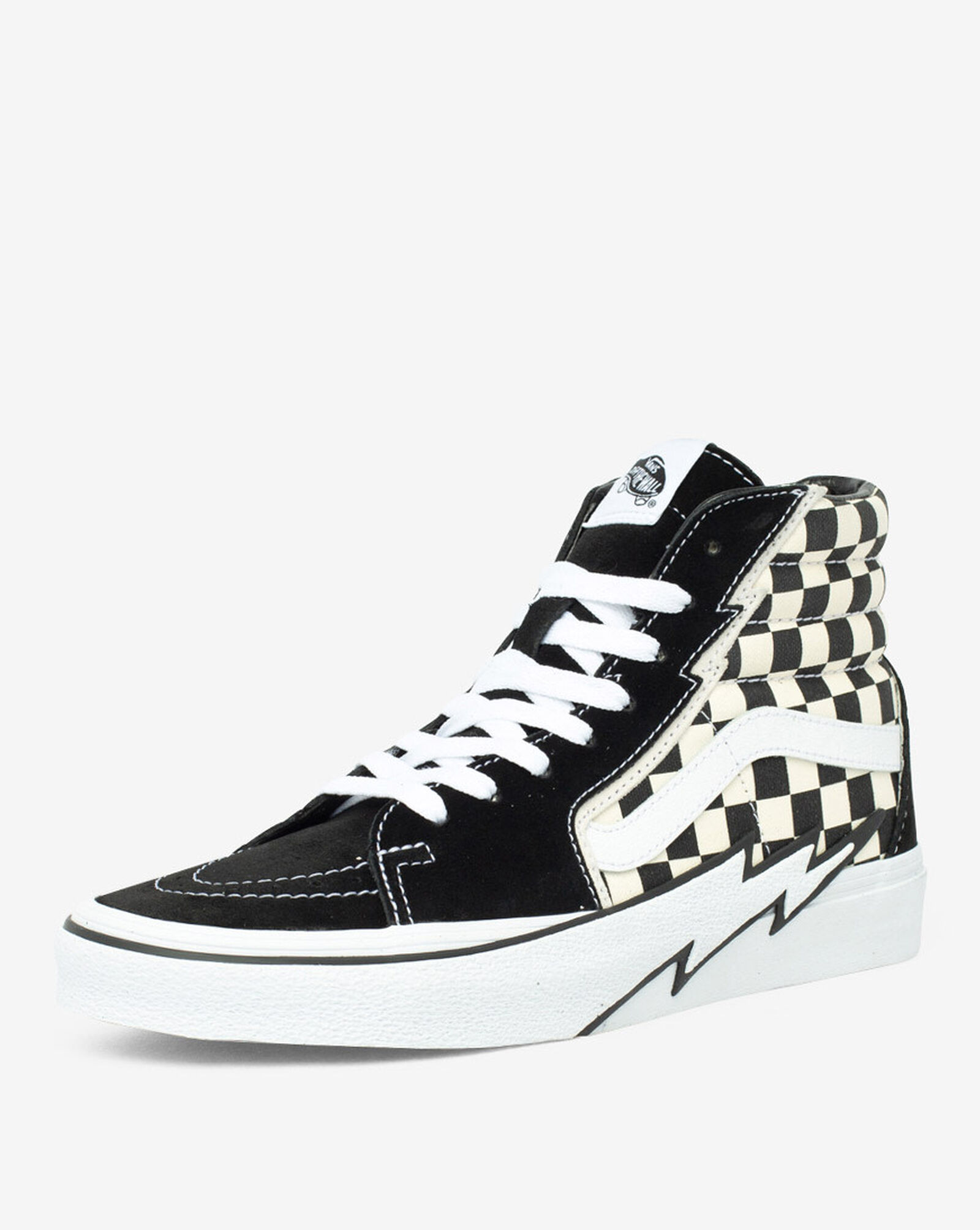 vans sk8 hi bolt checkerboard sneaker