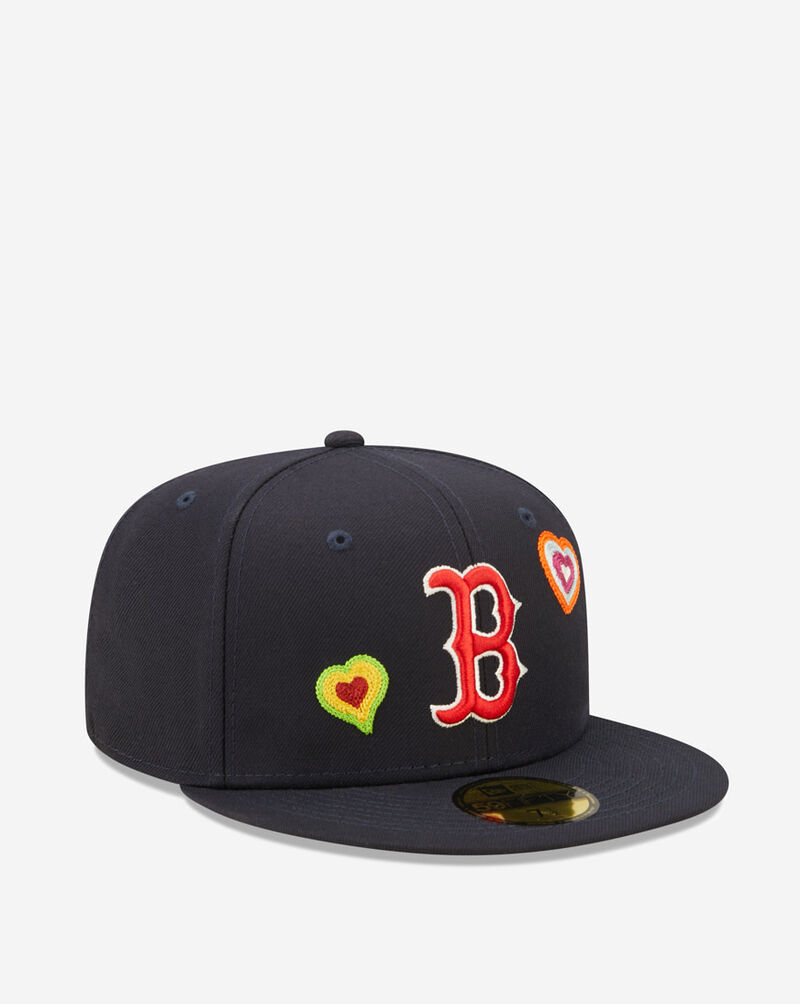 Shop New Era 59Fifty Boston Red Sox Heart Fitted Hat 60288221 blue