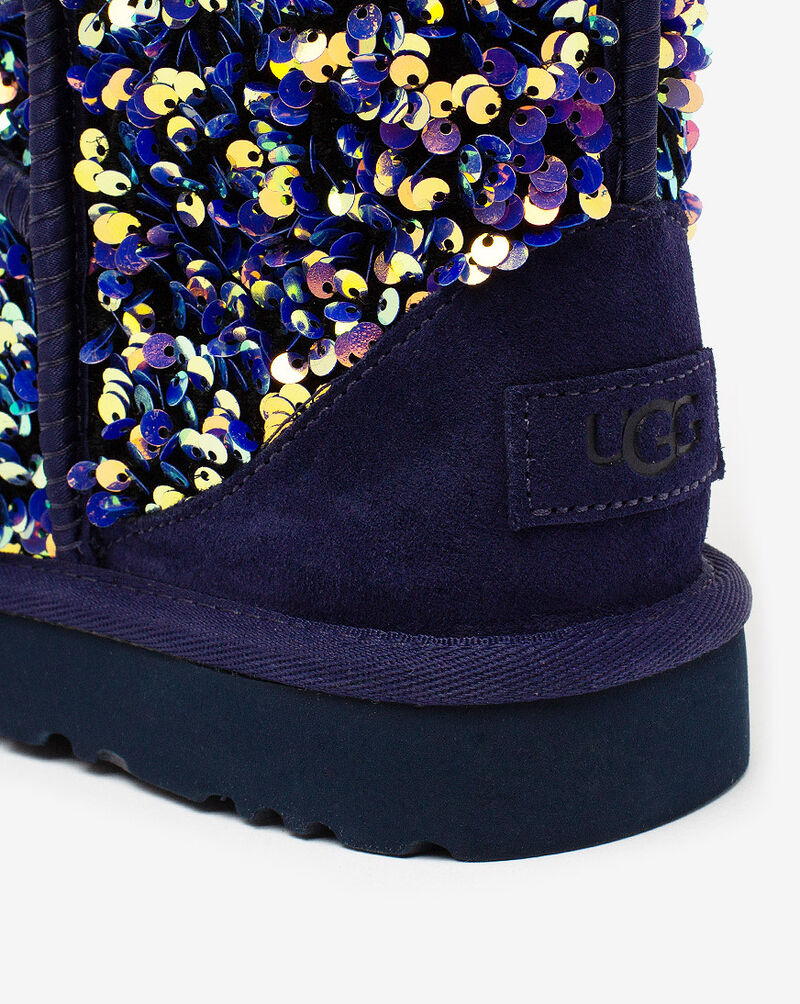 UGG Classic Short Stellar Sequin Boots 1112514MDL Blue 5
