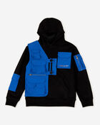 Kids' Nylon Pocket Fleece Pullover Hoodie