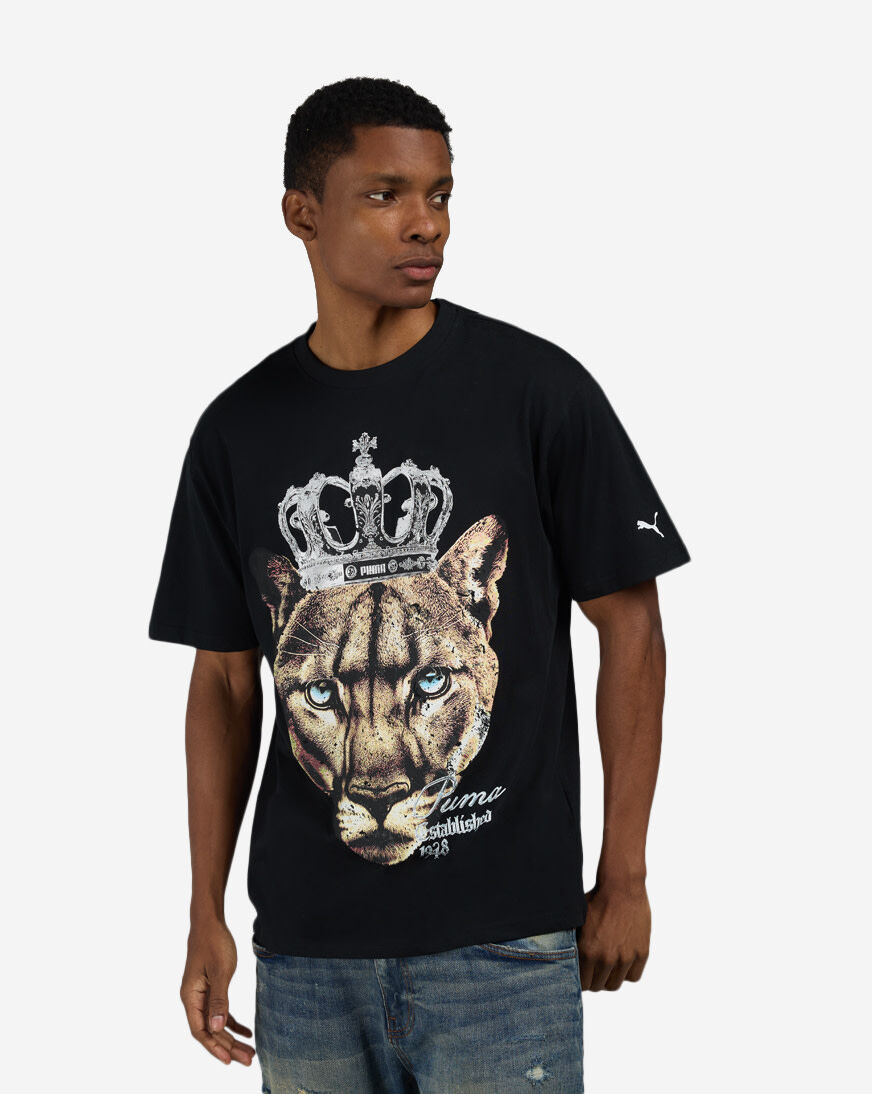 Shop Puma Graphic T-Shirt 639159 black | SNIPES USA