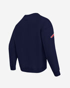 PRO STANDARD Atlanta Braves Old English Fleece Crewneck LAB5314638-MDN Blue 3