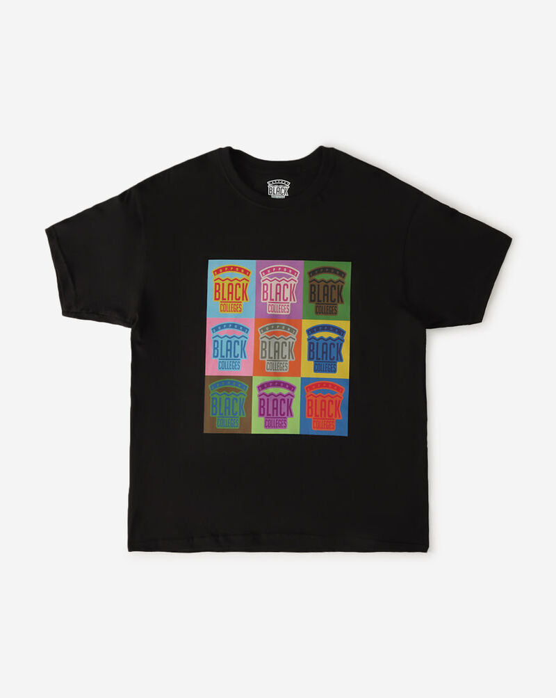 Support Black Colleges Support Black Colleges Tee SBC-SPMONLOGSSTEE-BLK Black 1