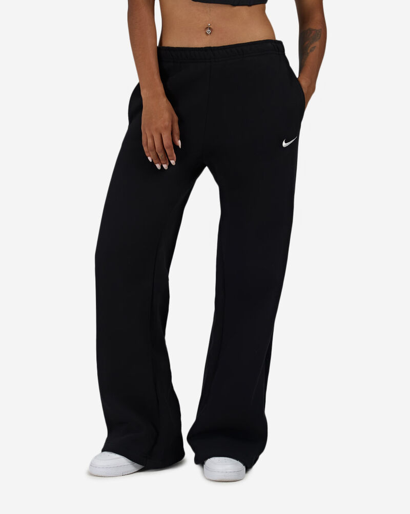 Nike Studio Fleece Medium Weight Mid-Rise Wide-Leg Pants IU1958-001 Black 1