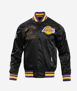 Los Angeles Lakers Retro Classic Rib Satin Jacket