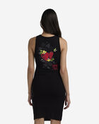 Heart Wings Cut Out Rib Dress