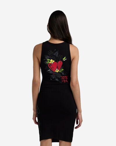 Heart Wings Cut Out Rib Dress Heart Wings Cut Out Rib Dress