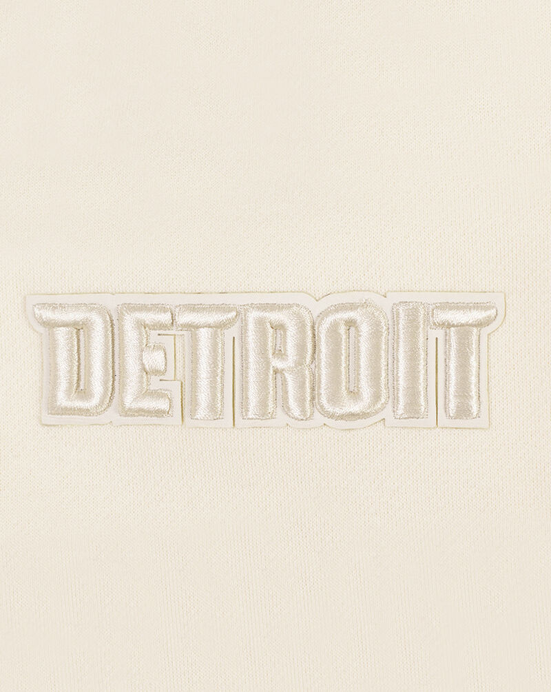 PRO STANDARD Detroit Pistons Neutral Drop Shoulder Fleece Pullover Hoodie BDP558127-EGG cream 4