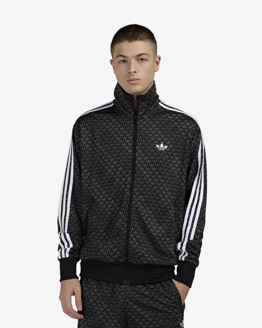 Shop adidas Firebird Loose Monogram Track Top KC9158 black