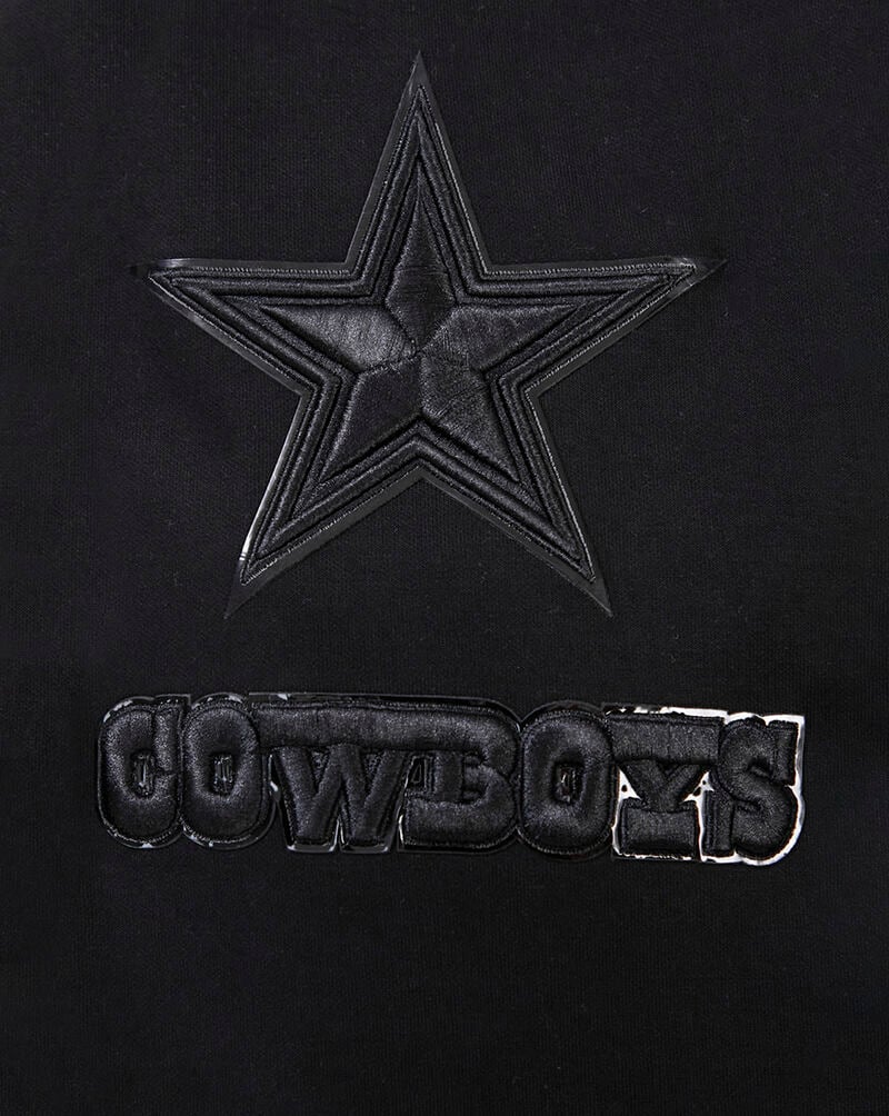 PRO STANDARD Dallas Cowboys Triple Black Full-Zip Hoodie FDC5410309-BLK Black 2