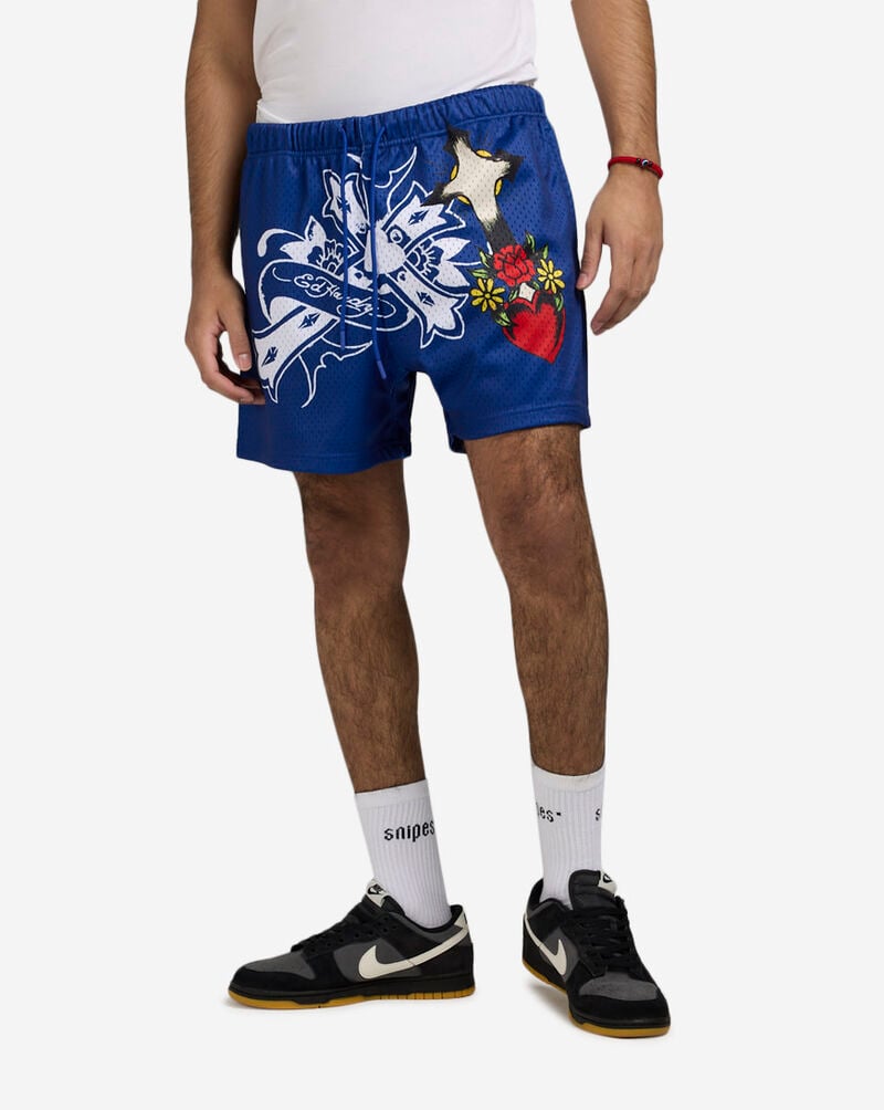 Cross Snake Mesh Shorts
