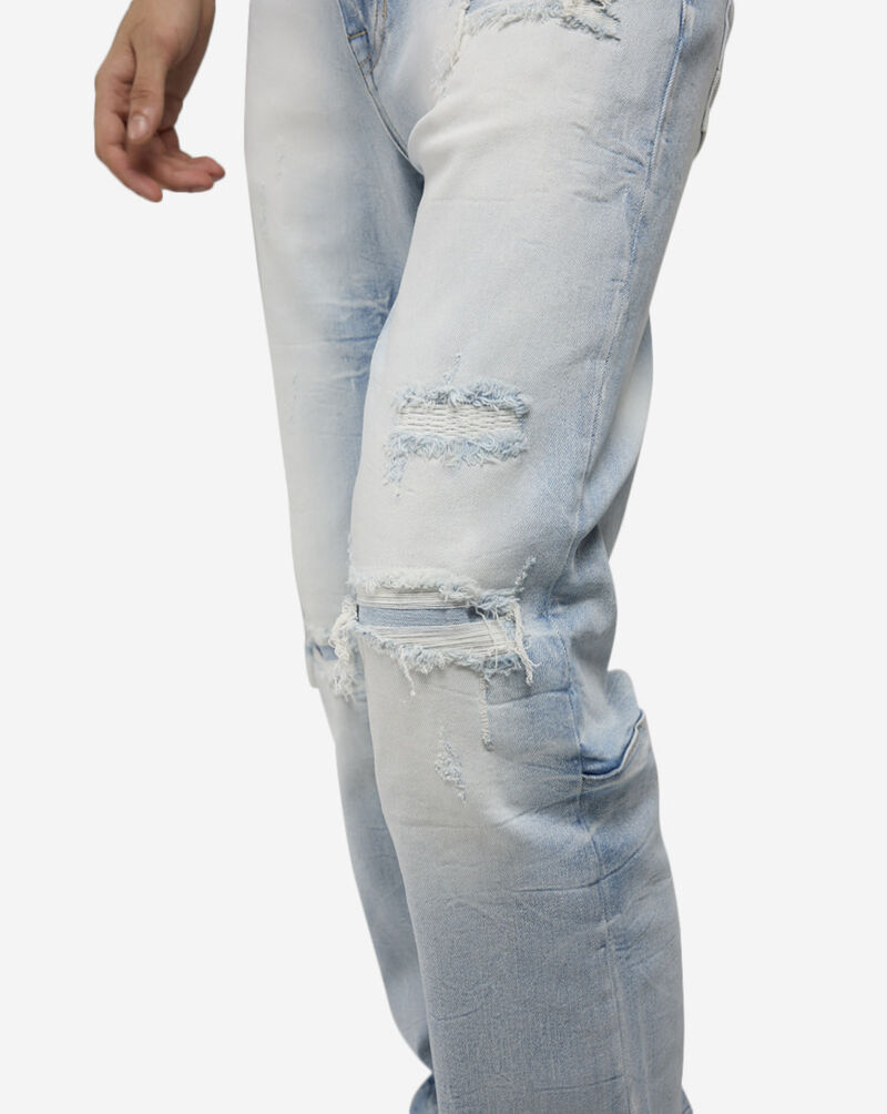 Smoke Rise Straight Rip Repair 5 Pocket Jean JP24108SNZ-BLU Blue 3