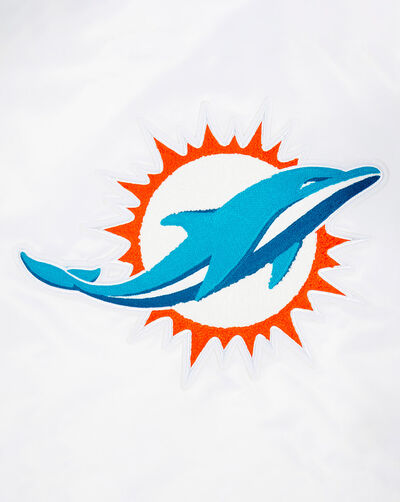 Miami Dolphins Mash Up Rib Satin Jacket
