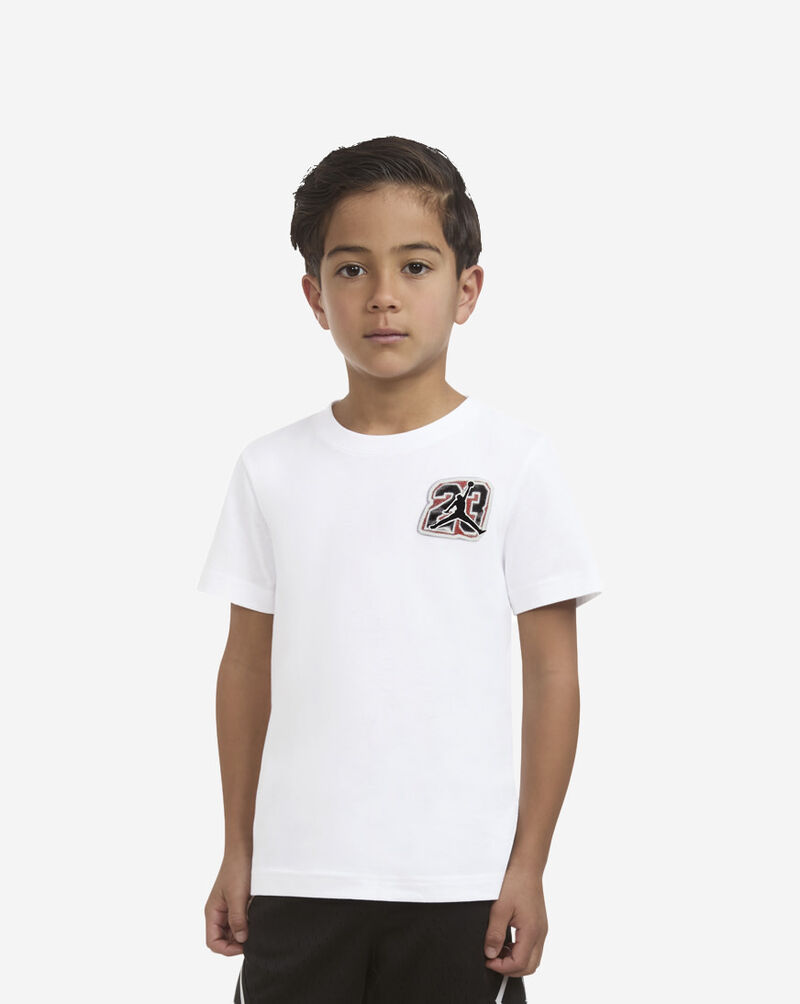 Jordan Little Kids' Jersey Collage T-Shirt 85D737-001 White 1