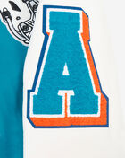 Miami Dolphins Mash Up Rib Wool Varsity Jacket