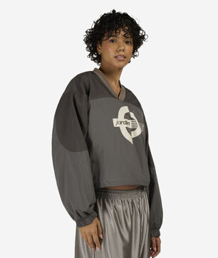 Brooklyn Woven Long-Sleeve Graphic Pullover