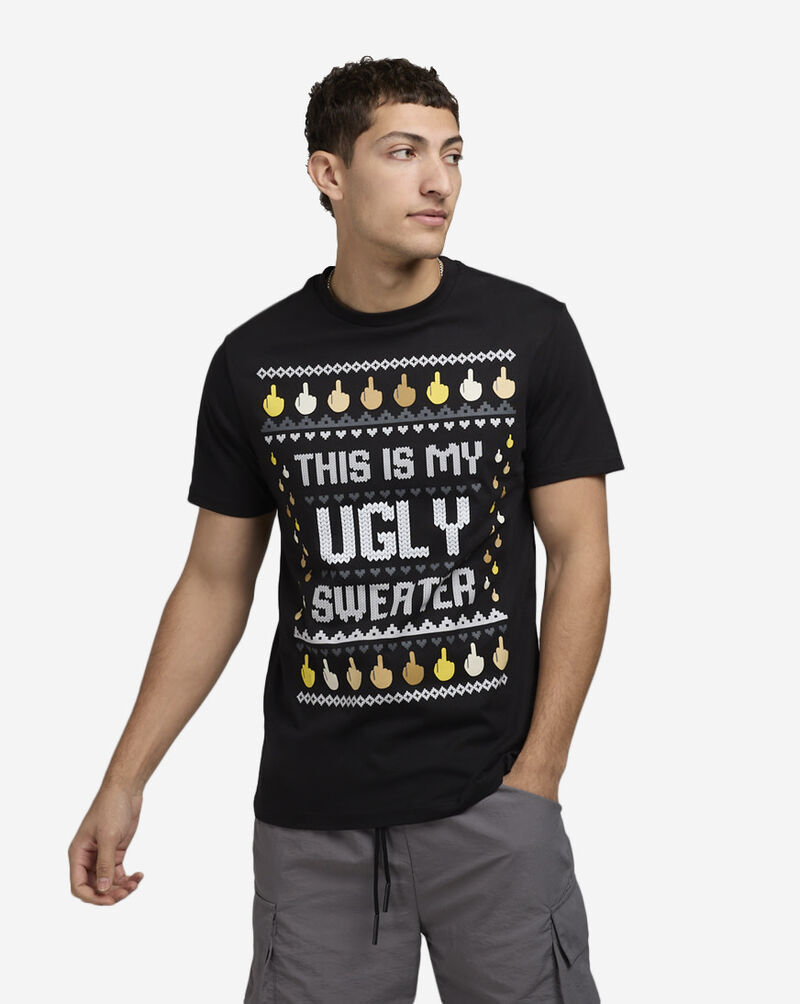 Mister Tee Ugly Sweater Border Tee MTUS263-USBLK Black 1